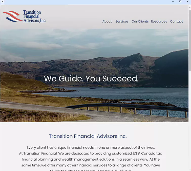 Transition financial - border crossing from Canada to USA